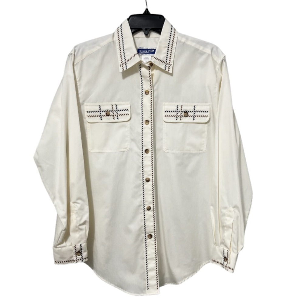 Pendleton Embroidered Vintage Knockabouts Button Down Shirt Size 8